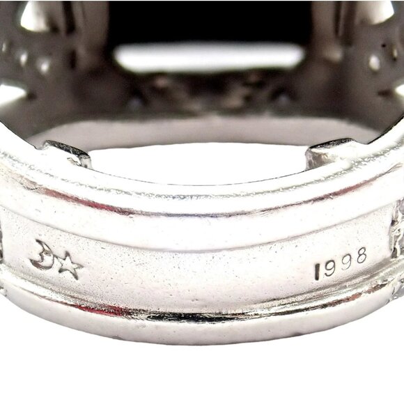 Kieselstein Cord Platinum 3ctw Diamond Black Spinel Cockatil Ring 1998 sz 5.5 - Picture 5 of 13